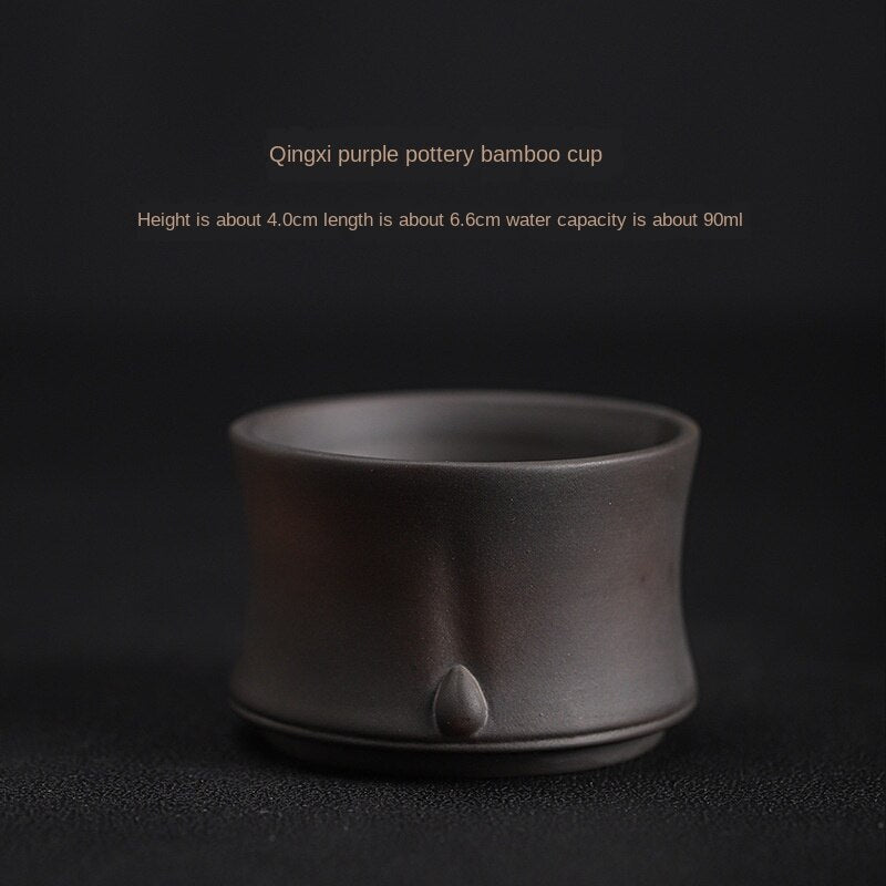 Purple Pottery Teacup Handmade Blind Dagger Scrub Large Master Cup Ceramic