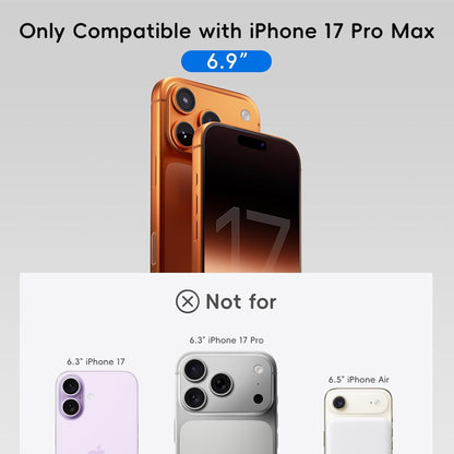 2+1 Pack for Iphone 17 Pro Max Screen Protector with Camera Lens Protector Full