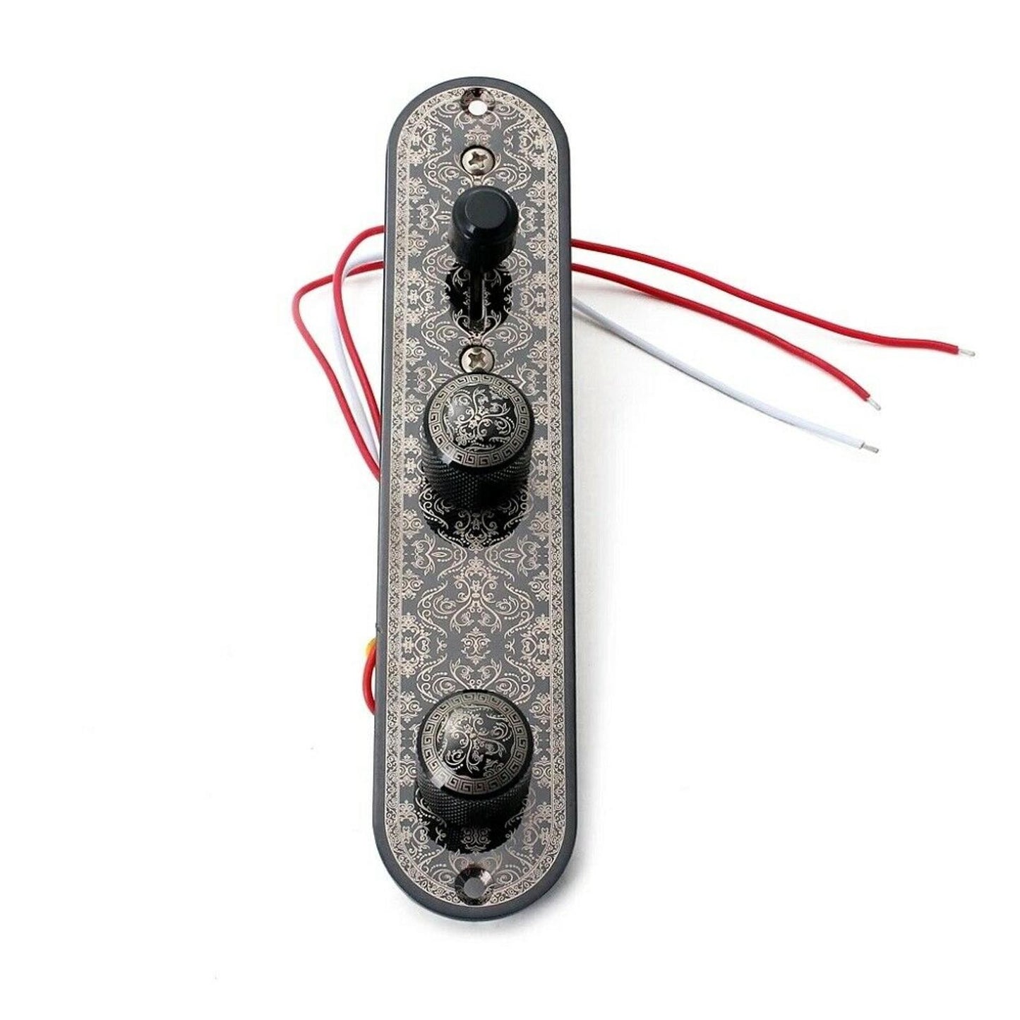 Zinc Tele Prewired Wired Control Plate 3-Way Switches Knob For Telecaster Guitar