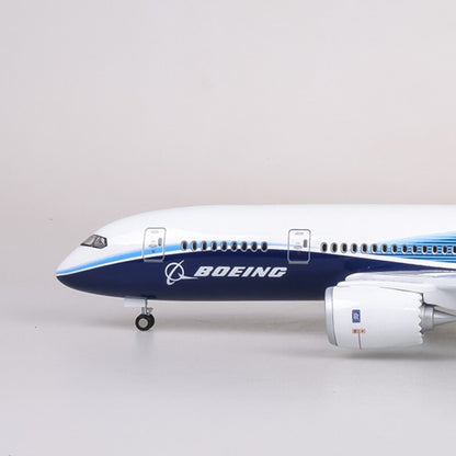 1:130 43CM BOEING 787 Passenger Airplane Landing Gear Resin Aircraft Plane Model