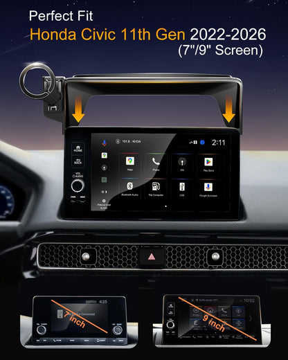 Magnetic Phone Holder for Honda Civic 11Th Gen 2022 2023 2024 2025 2026, 360° Ca