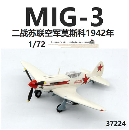 1/72 Soviet MIG-3 Fighter Moscow 1942 MiG-3 Aircraft Model
