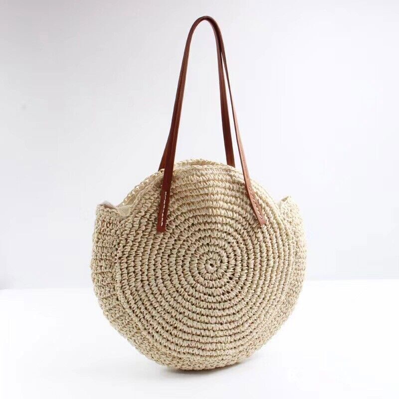 Straw Bag for Womens Summer Beach Bag Woven Tote Bag Large Rattan Shoulder Bag
