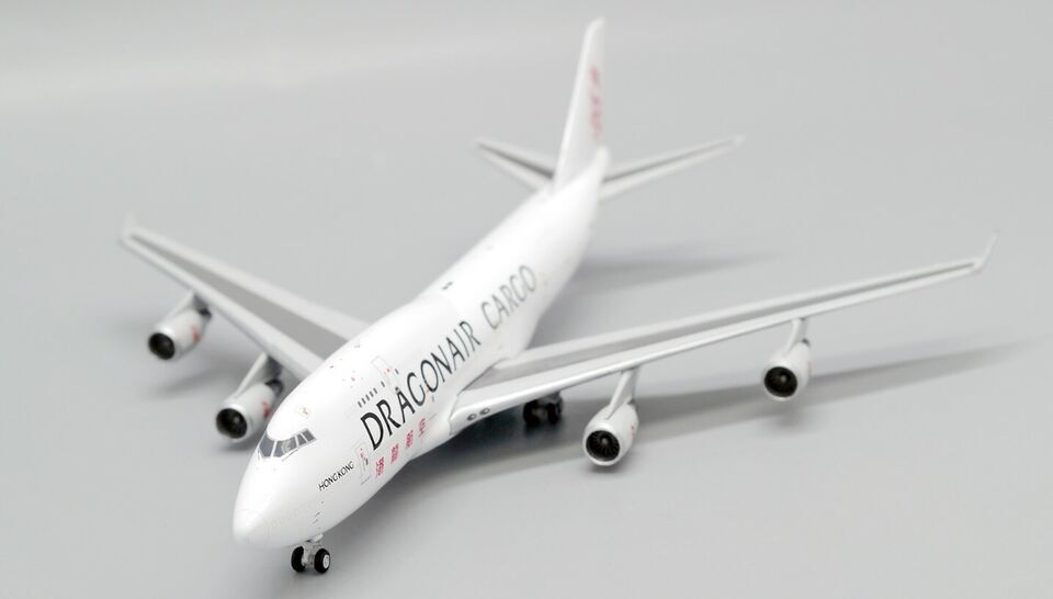 1:400 JC Wings DRAGONAIR CARGO BOEING 747-400F Aircraft Diecast Airplane Model