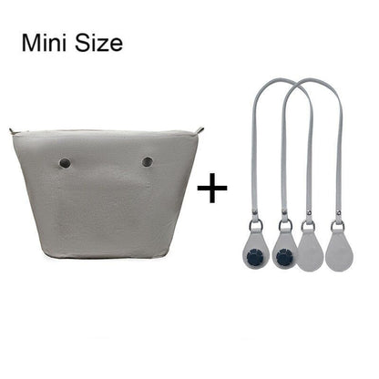 1set Canvas Lining Insert Inner Pocket 85cm Long Handles Microfiber Leather Bag