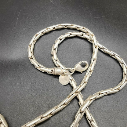 58Cm Exquisite Chinese Tibet Silver Handmade Necklace