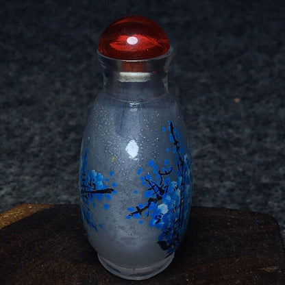 Ancient Chinese handmade interior painting ancient glazed snuff bottle