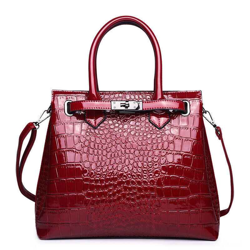 New Women's Shoulder Bag Handbag Multifunctional Crocodile Pattern Crossbody Bag