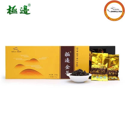 Ji Bian JIN CHA Yunnan Alpine 2100m Red Oolong Tea 210g Box -