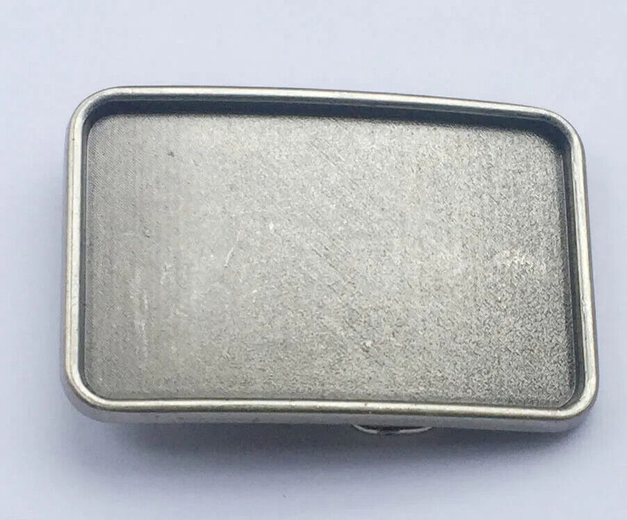 Belts Buckles Metal Nickel-Free Vintage Rectangle Blank Band Accessories 7.8x5cm