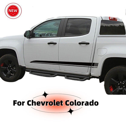 For Chevrolet Colorado Car Vinyl Racing Stripe Sticker Side Door Decals Kit 2PCS