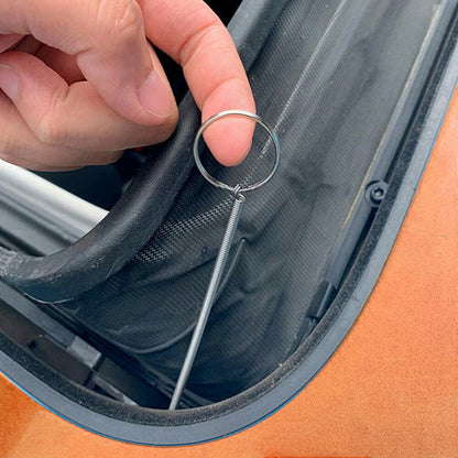 2x Refrigerator Scrub Brush Flexible Cleaner Hole Car Sunroof Drain Clog Remover
