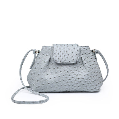 Elegant Handbag Ostrich Pattern Handbag Synthetic Leather Cloud Bag 27*11*17 CM