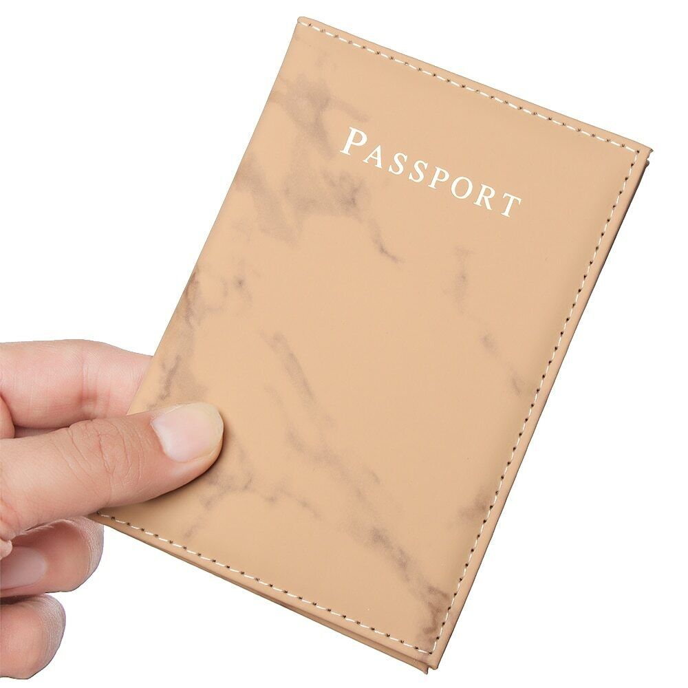 Colorful Marble Passport Cover Waterproof Passport Case Holder Travel Card Case