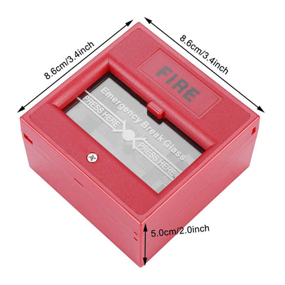 24-220VDC Emergency Button Fire Alarm Door Break Release Glass Exit Switch Kit q