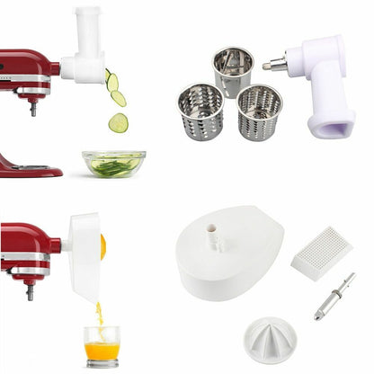 Food Grinder Attachment Slicer Shredder Meat Stuffer Kitchen Stand Mixer Alloy