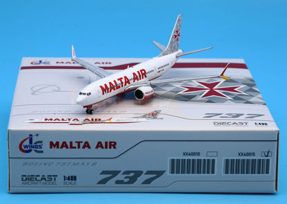 JC Wings 1:400 Malta Air Boeing B737 MAX 8 Diecast Aircraft JET Model 9H-VUA