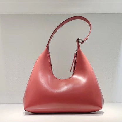 Small U Top Real Leather Snake Vintage Shoulder Bag Purse Handbag Top Handle