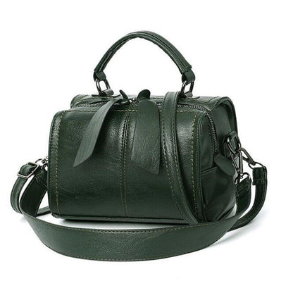 Leather Crossbody Bag Small Messenger Purse Handbag Black Brown Red 20*16*13 CM