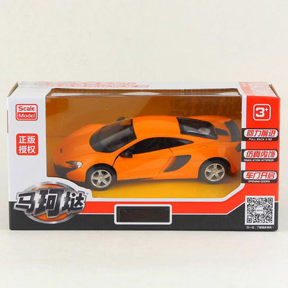 1/36 Scale McLaren 650s Model Car Diecast Toy Vehicle Kids Toys for Boys Orange