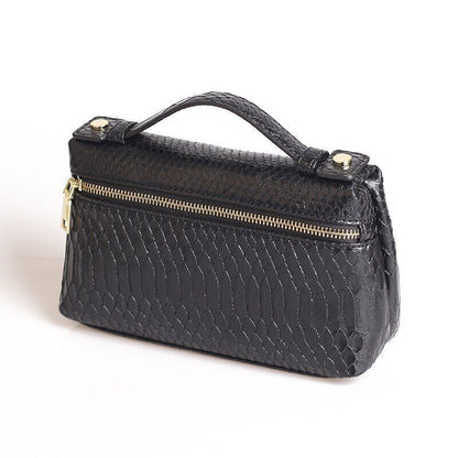Pattern PU Leather Clutch Bag Women Trendy Make Up Handbag Purse Bag