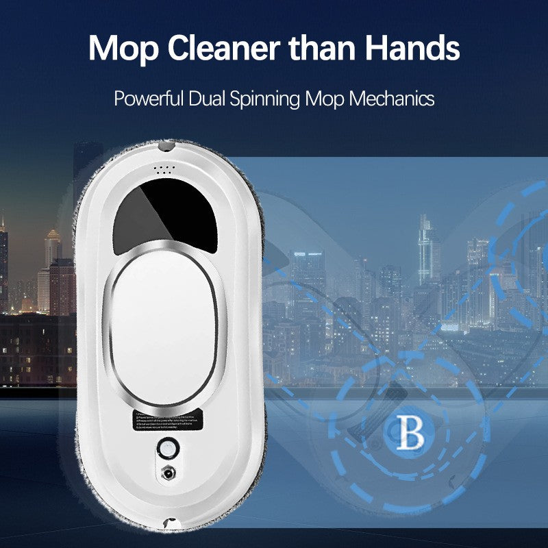 Window Cleaning Robot, Smart Window Cleaner with Automatic Water Spray Remotes
