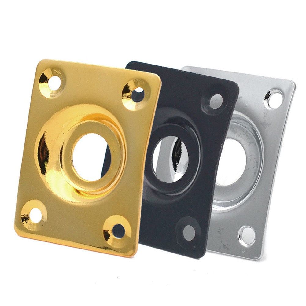 Metal Output Jack Plate With Screws For Les Paul For Tele Style Bass Guitar