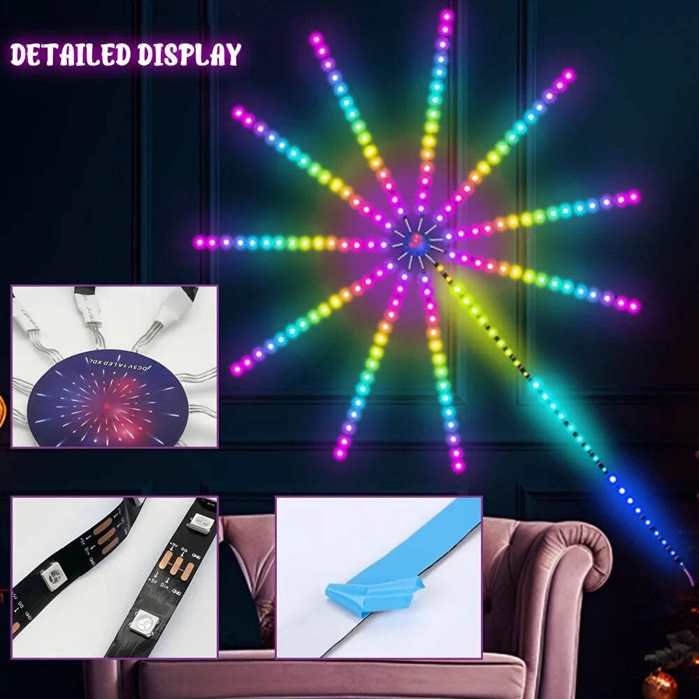 Smart Firework LED Light Strip with App & Music Sync