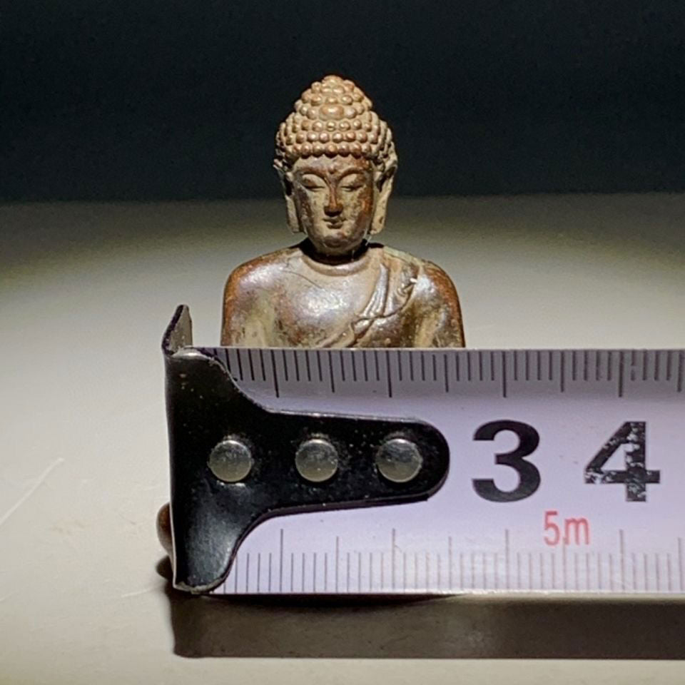 China's rural antique collection of old bronze Buddha statues of Sakyamuni