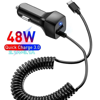 Cargador de Telefono Celular Cable Adaptador Universal Type-C Android USB 48W