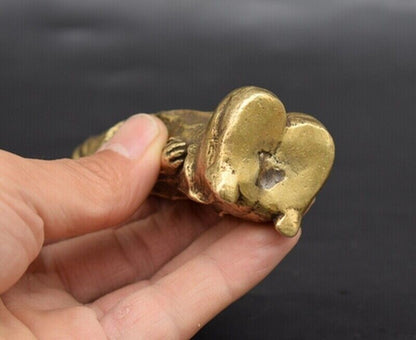 New Solid Bronze Copper Statue Hand Carved Love Amulet
