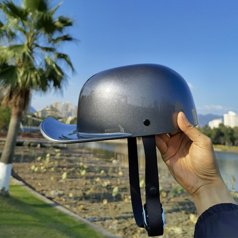 DOT Retro Baseball Cap Open Face Scooter Moped Jet Helmet Motorcycle Half Helmet