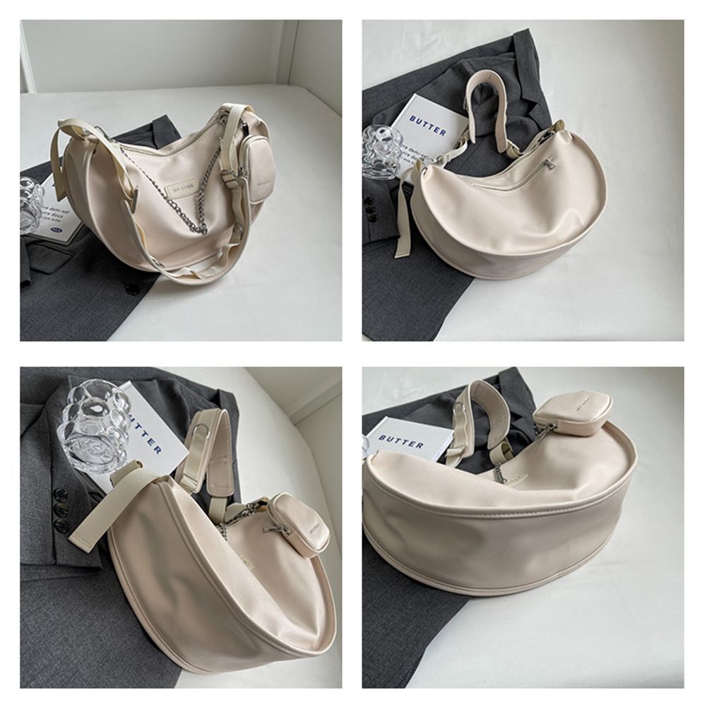 Letter Printed Bag Coin Pouch Synthetic Crossbody Bag Chain Handbag Zip Shoulder
