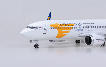 47CM 1:85 MONGOLIAN AIRLINES BOEING 737 MAX Airplane Landing gear Resin Model
