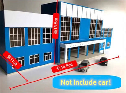 Ho Scale 1：87 Railway Station Scene Buildings Model Diy Kits Assembly Toys