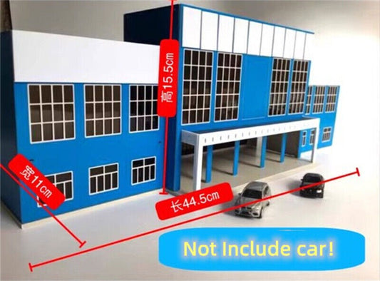 Ho Scale 1：87 Railway Station Scene Buildings Model Diy Kits Assembly Toys