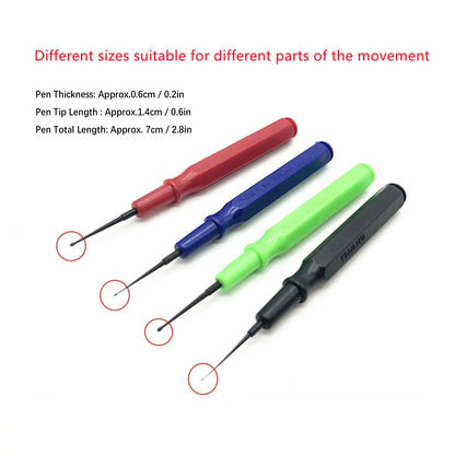 4Pcs Lubricant Precision Oil Pin Pen Needle Watch Jeweler Watchmaker Repair Tool