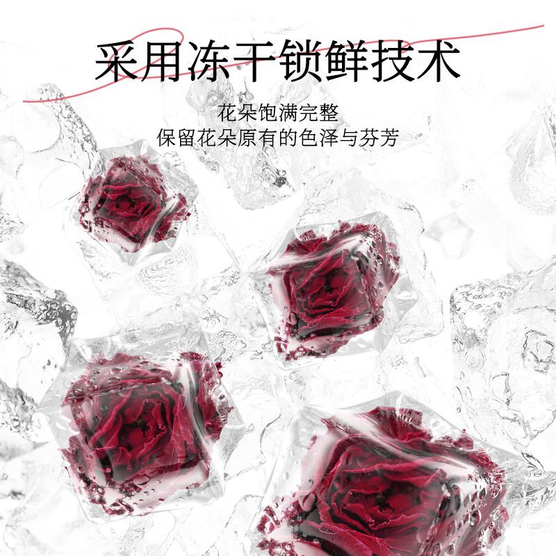 Yunnan Organic Freeze-Dried Dark Red Rose - Rose Cold Brew Tea, Beauty Tea.