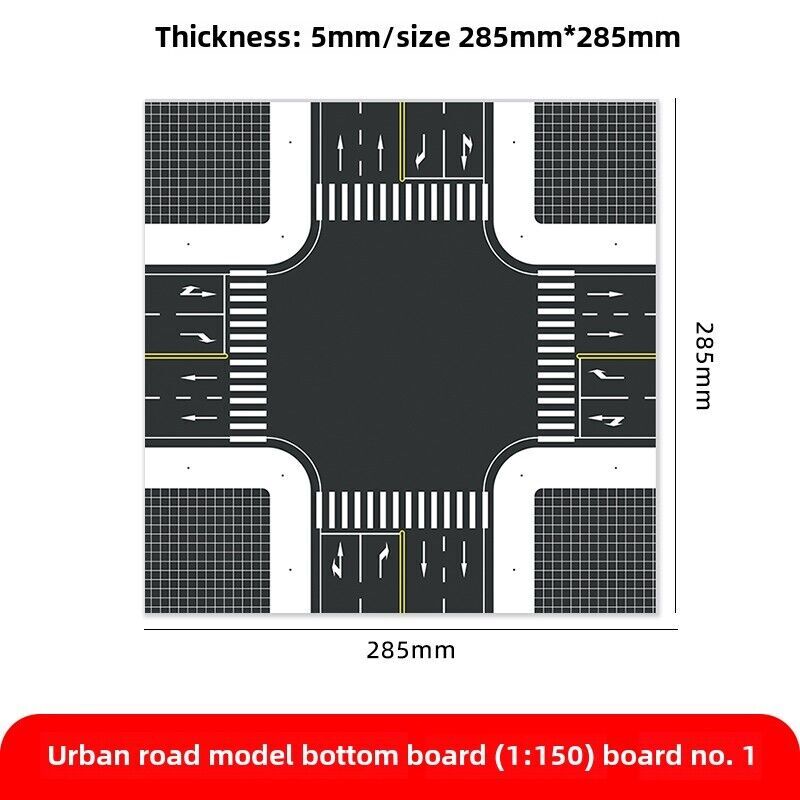 1/150 Building Model City Road Building DIY Scene Display Model Gifts