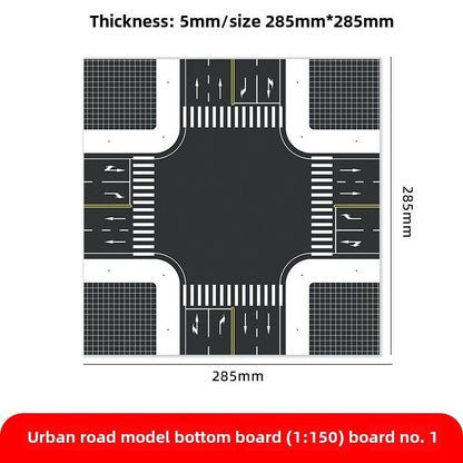 1/150 Building Model City Road Building DIY Scene Display Model Gifts