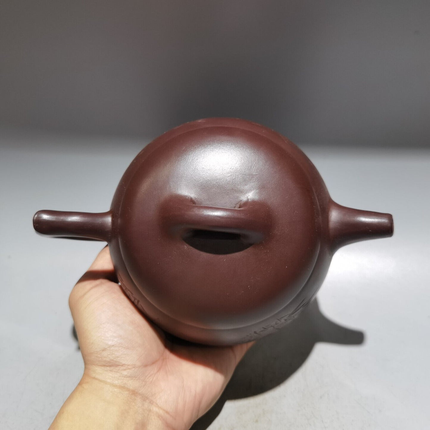 Chinese Yixing Zisha Clay Handmade Exquisite Teapot（汉瓦壶 低款：顾景舟）