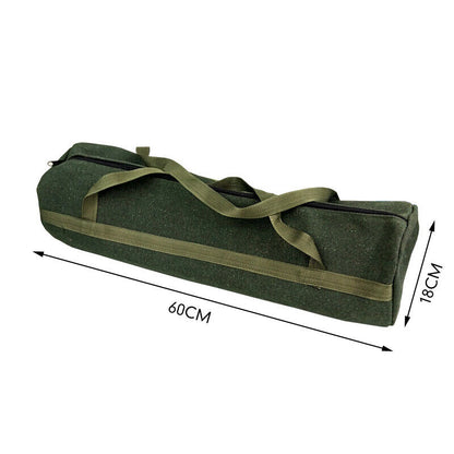 Durable Thick Green Canvas Pouch Tool Bags Storage Organizer Instrument Case
