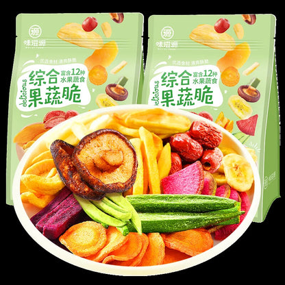 Vacuum-Fried Mixed Fruit and Vegetable Chips Crispy Fruit Vegetable Chips
