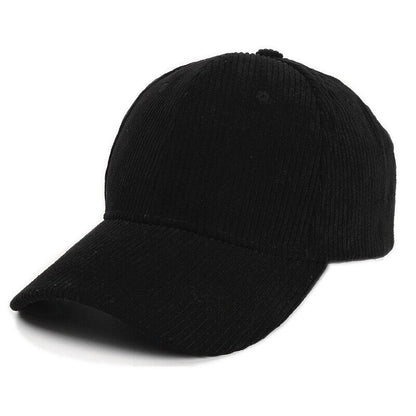 Unisex Corduroy Baseball Cap Snapback Hat Trucker Hat Peaked Cap Adjustable*US
