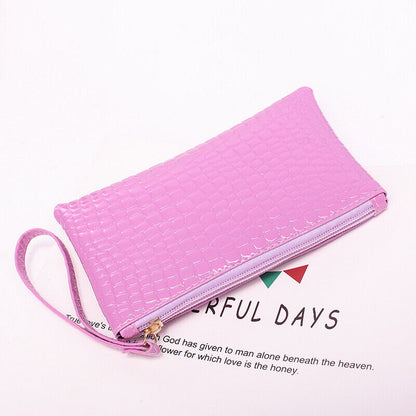 Women Bag Small Square Bag Mobile Phone Coin Bag Crocodile Print Hold Bag