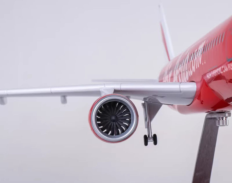 47CM 1:80 Air Asia AIRBUS A320neo Airplane Landing Gears Resin Aircraft Model