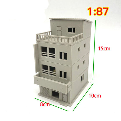 1/87 HO Scale Buildings Model C Railroads Train Cottage Scene House