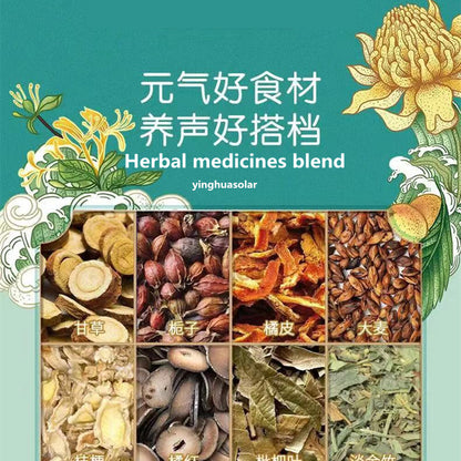 Health Herbal Tea Nourishing Throat 北京同仁堂胖大海雪梨枇杷茶栀子金银花菊花罗汉果大麦薄荷桔梗清润养生咽喉茶5g*24袋/盒