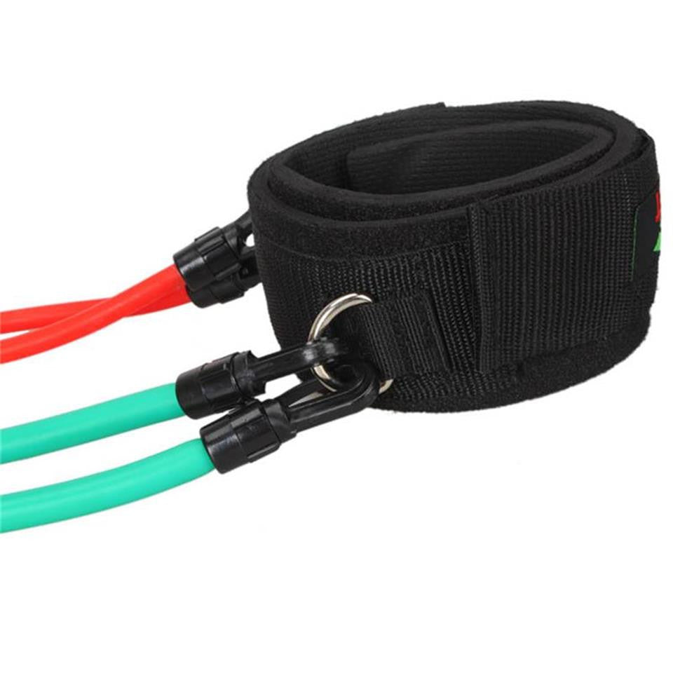 Latex Resistance Bands with Tube Ankle Straps - Leg and Abdomen Workout Exercise