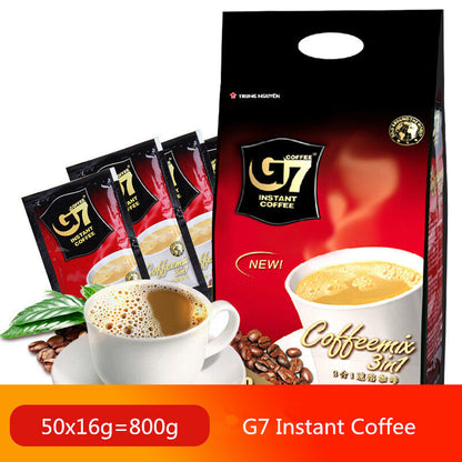 800g = 50sachetsx16g Instant Coffee Authentic Vietnam G7 3 In 1 Slimming Coffee